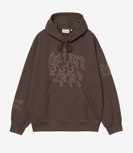 Carhartt WIP Hooded Hackwork Sweat Vitola/Glassy Pink