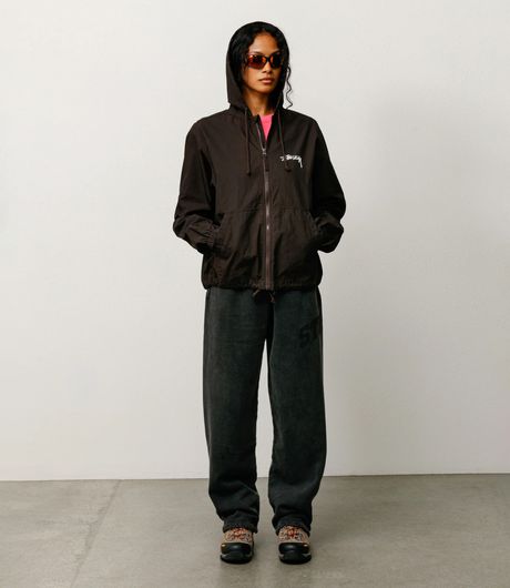 Stussy Faded Graphic Fleece Pant Washed Black