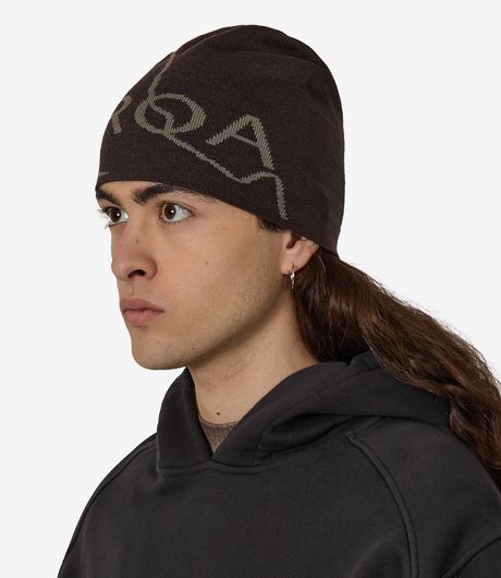 ROA Logo Wool Beanie Brown