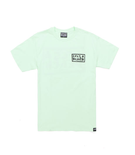 Life's a Beach LAB Logo Tee Green