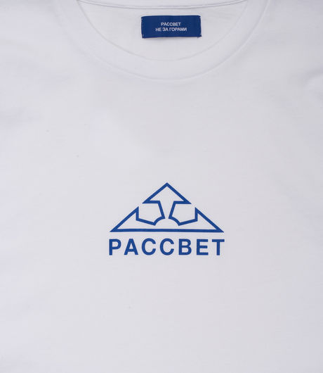 Rassvet Large Logo Print T-Shirt White