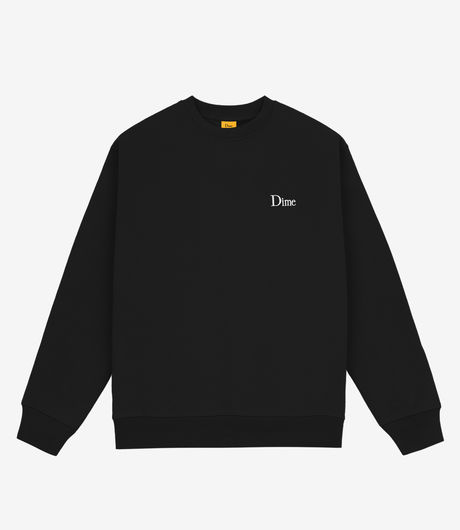 Dime Classic Small Logo Crewneck Black
