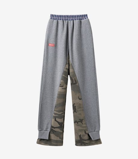 SSSTUFFF Layered Camo Pants Grey