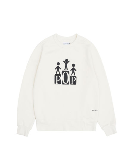 Pop Trading Company Champs Crewneck Sweater	 Off-White