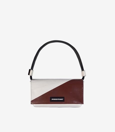 Freitag F171 Laura Small Shoulder Bag White/Brown