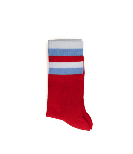 Gosha Rubchinskiy Cotton Socks Flag Detail Red
