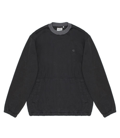 Carhartt WIP Carson Sweatshirt Black Stone Washed