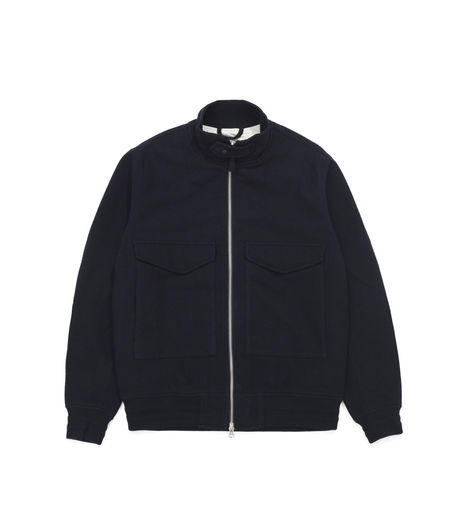 Universal Works Wool Twill Aviator Jacket Navy