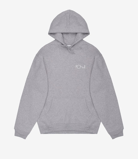 Polar Skate Co 3 Tone Fill Logo Hoodie Sport Grey