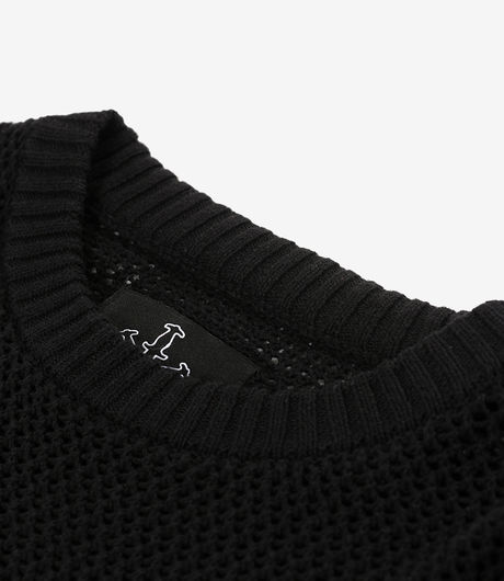 Unknown London U&N Fabric Patch Knit Black