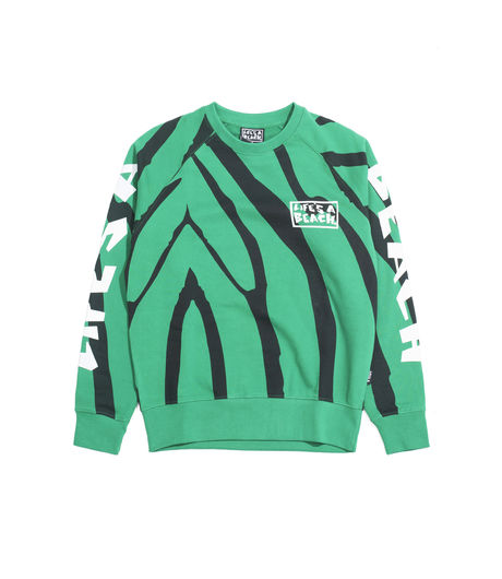 Life's a Beach LAB Jungle Crew Green/Black
