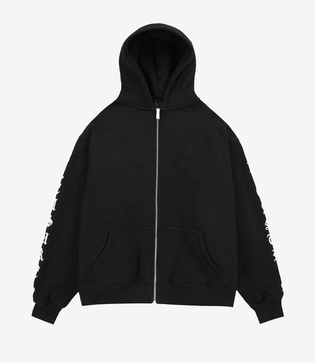 Pleasures OE Zip Up Hoodie Black