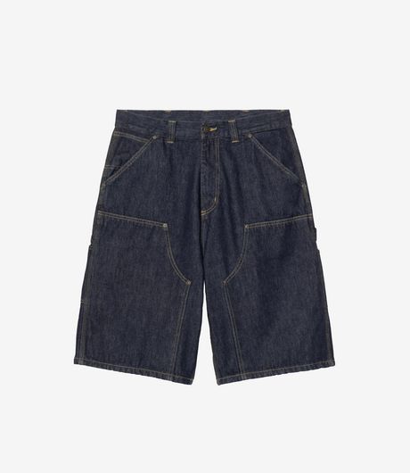 Carhartt WIP OG Double Knee Short Smith Denim Blue Heavy Worn Bleached
