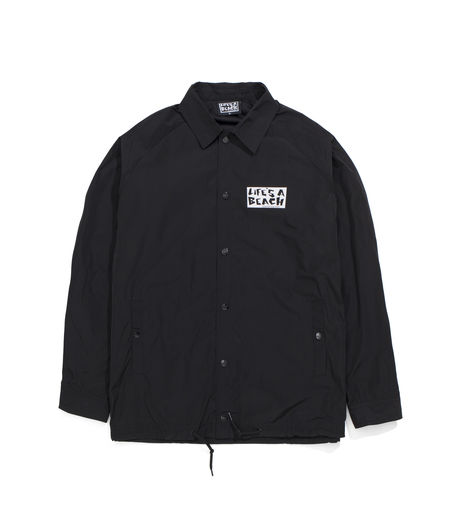 Life's a Beach Logo Coach Jacket Black