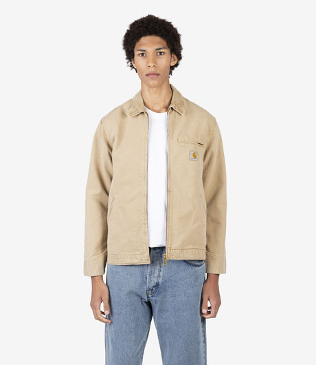 Carhartt WIP Detroit Jacket 'Dearborn' Canvas Dusty H Brown Rinsed