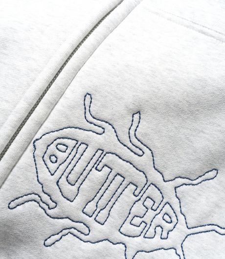 Butter Goods Roach Zip-Thru Hood Ash