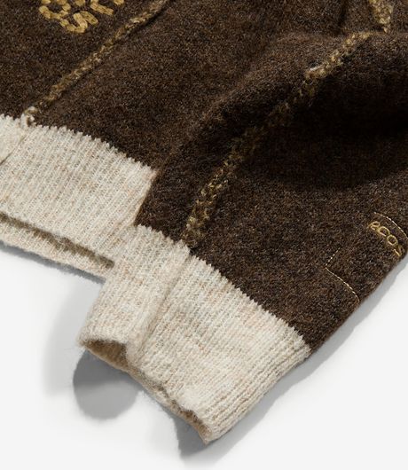 Reese Cooper Outdoor Supply Sequoia Knit Sweater Brushed Knit Brown/Ochre