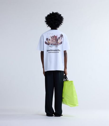 New Amsterdam Surf Association Tropical Tee White