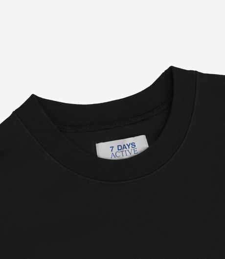 7 Days Active Monday Crew Neck Black