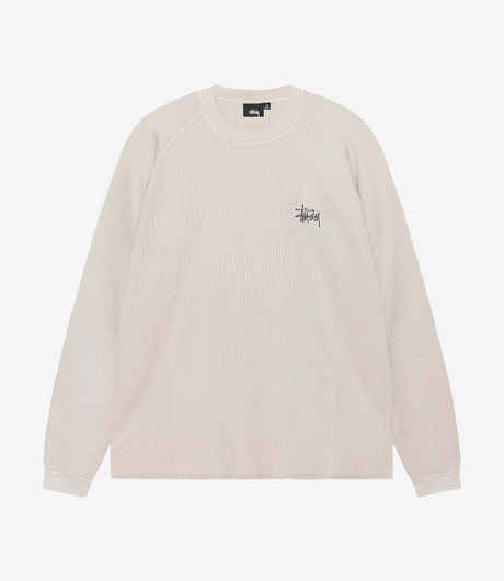 Stussy Raglan Thermal Basic Stock Bone