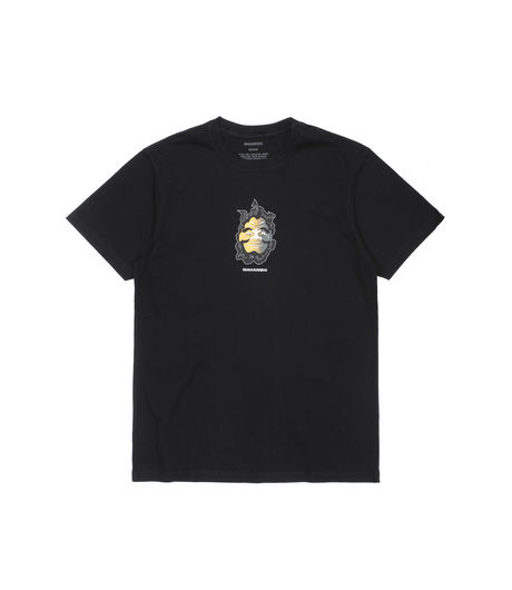 Maharishi Two Way Face T-Shirt Duality Print Black