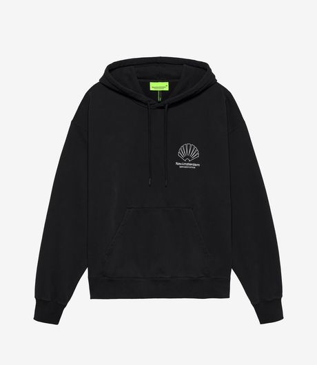 New Amsterdam Surf Association Logo Hoodie Black/White