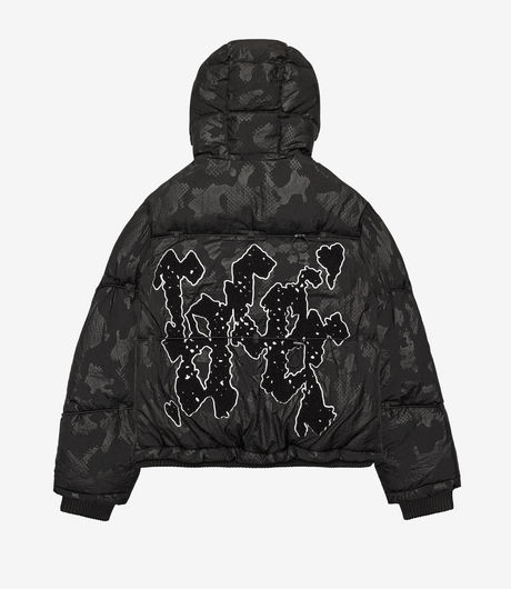 Racer Worldwide Camo Puffer Jacket 3.0 Black
