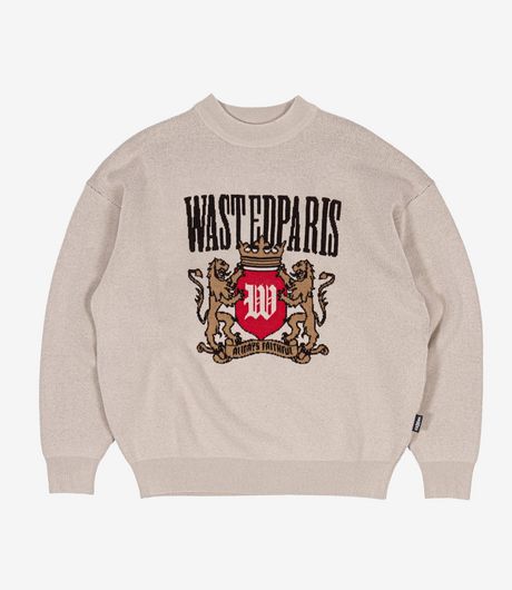 Wasted Paris Crest Sweater Sahara