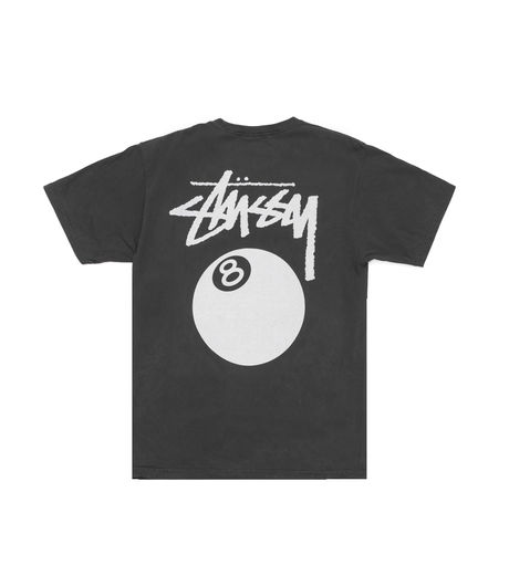 Stussy 8 Ball Pig. Dyed Tee Black