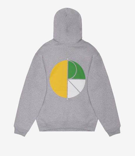 Polar Skate Co 3 Tone Fill Logo Hoodie Sport Grey