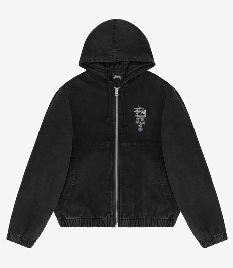 Stussy Canvas Insulated Work Jacket Black