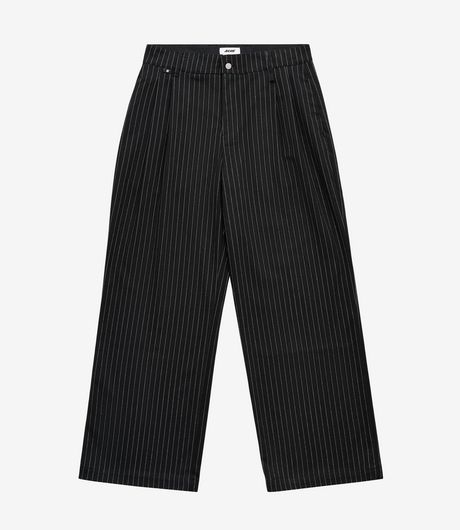 Alis Phylli Loosed Fitted Chino Pants Black Pinstripe