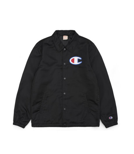 Champion Coach Jacket Logo Black
