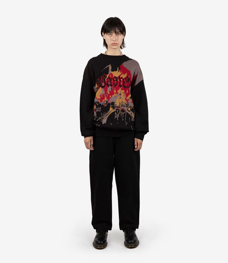 Wasted Paris Bells Sweater Black