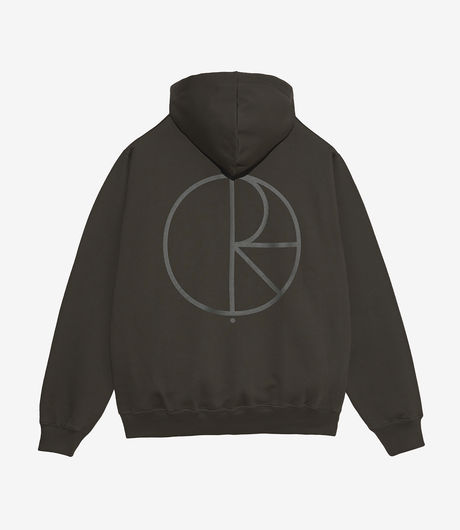 Polar Skate Co Dave Stroke Logo Hoodie Dirty Black