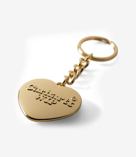 Carhartt WIP Heart Keychain Gold