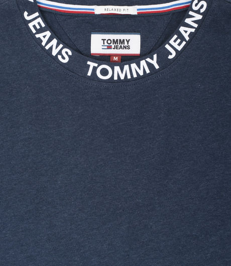 Tommy Jeans Banded Collar Tee Black Iris
