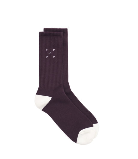 Pop Trading Company Sport Socks Eggplant
