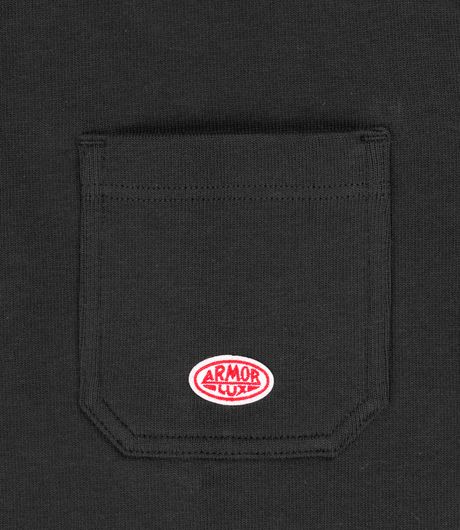 Armor-Lux Heritage Troyer Pocket Sweat Black 