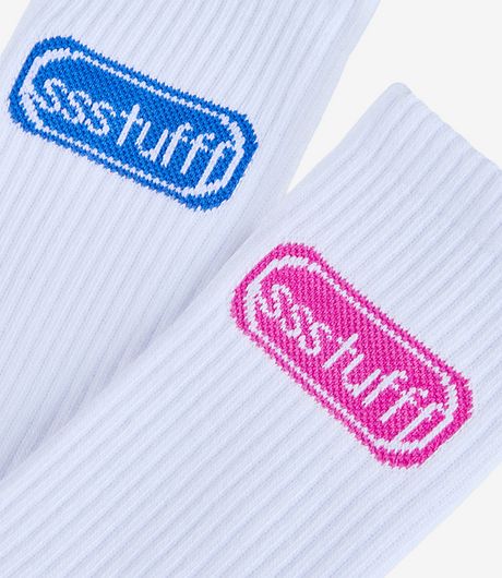 SSSTUFFF No Protection Socks White