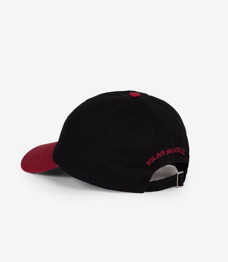 Polar Skate Co Stroke Logo Sai Cap Black/Redcurrant