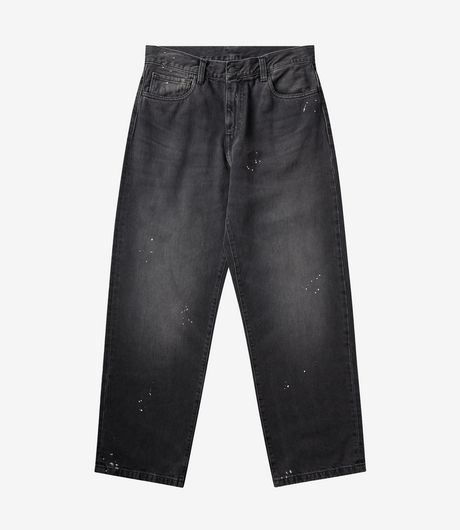 Carhartt WIP Landon Pant Smith Denim Black Destroy Wash Splatter