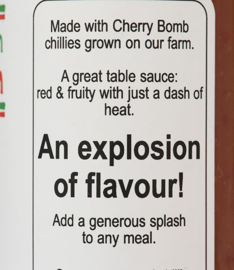 South Devon Chilli Farm Cherry Bomb Sauce, 100ml