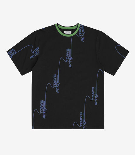 7 Days Active Enslow Oversized Tee Black