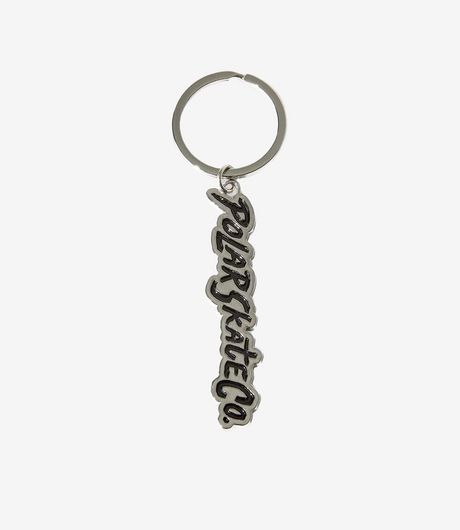 Polar Skate Co Surf Logo Keychain Silver