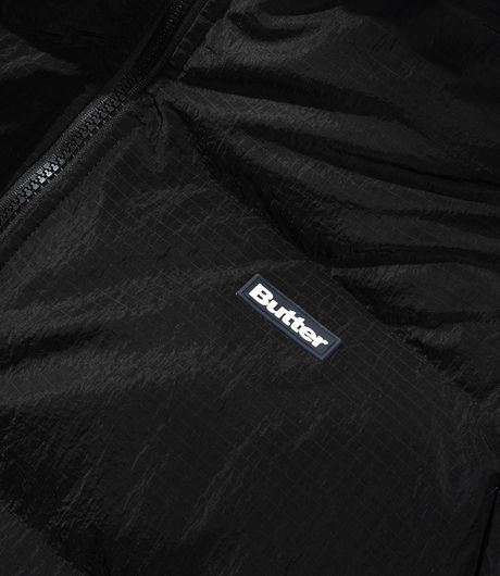 Butter Goods Hooded Puffer Jacket Black