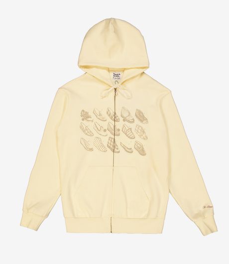 The Loose Company Slipper Zip-Up Hoodie Cream