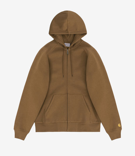 Carhartt WIP Hooded Chase Jacket Hamilton Brown/Gold