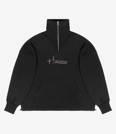 Pūga73 Order Quarter Zip Up Black