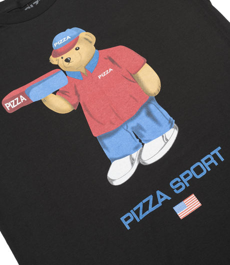 Pizza Skateboards Pizza Bear Tee Big Front Black